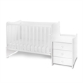 Letto MAXI PLUS NEW white /Letto per bambini+mobiletto multifunzionale/